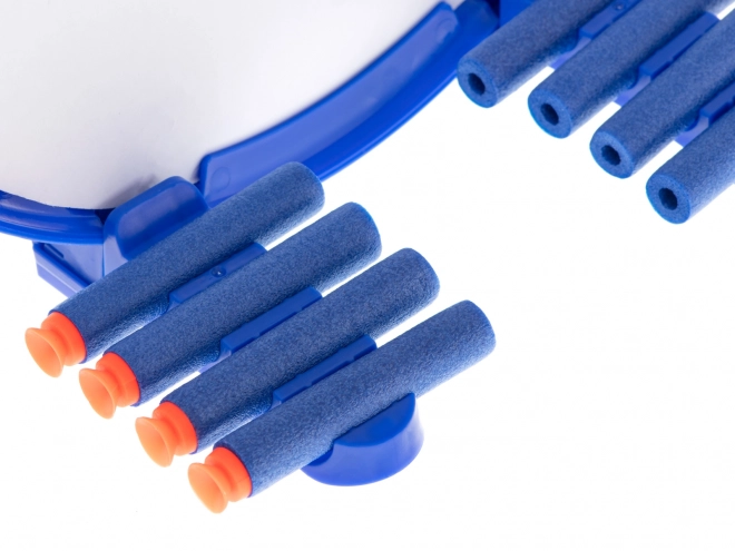 Schaumstoffmaschinenpistole NERF + Zielscheibe + 8 Pfeile
