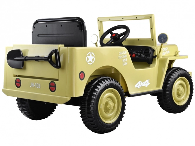 Fernsteuerbares Militärfahrzeug Willys – Beige