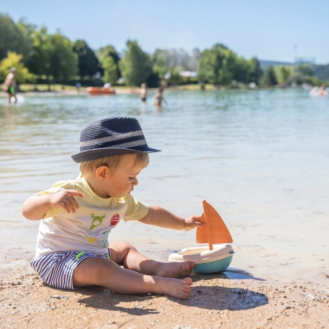 Smoby kleine grüne Segelboot aus Biokunststoff