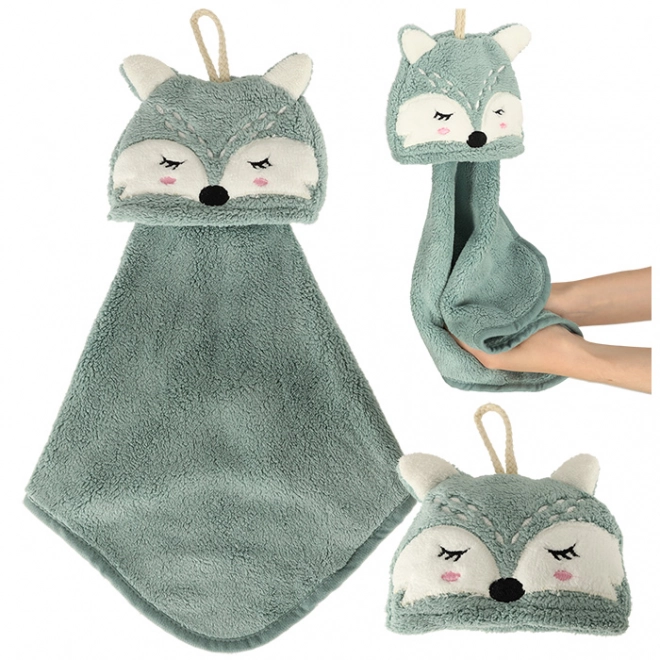 Kinderhandtuch Fuchs Motiv Blau – Fuchs