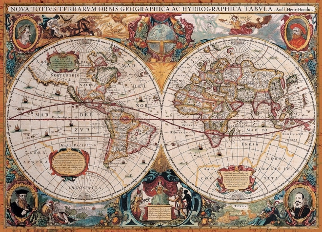 Antike Weltkarte Puzzle 1000 Teile