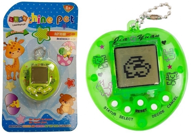 Elektronisches Haustier Tamagotchi Grün mit Kette