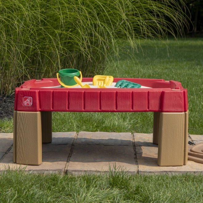 Step2 Sandkasten mit Tisch und Rennstrecke