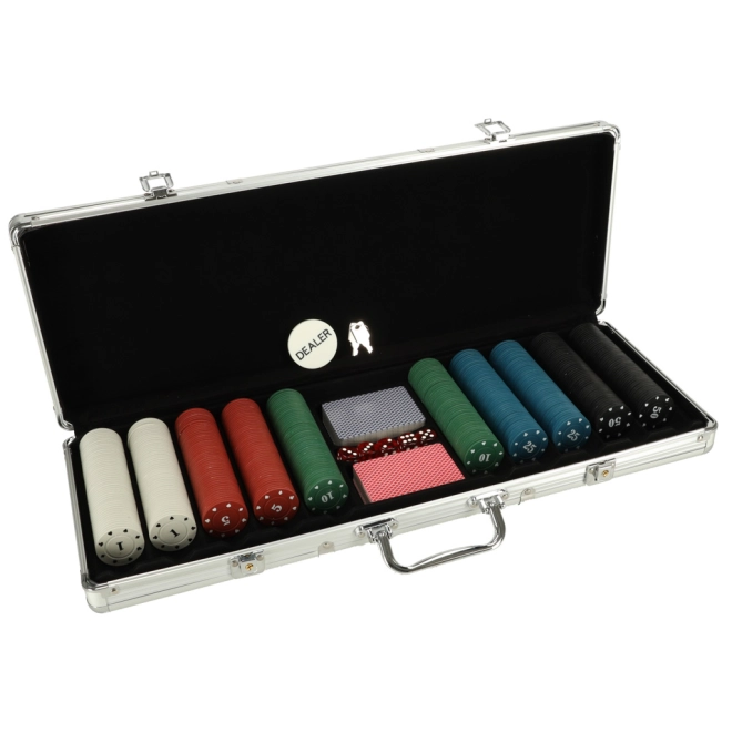 Komplettes Pokerset mit Koffer