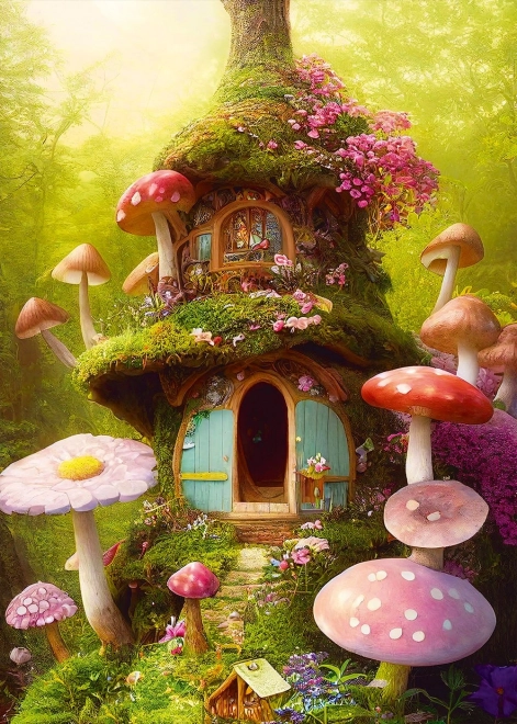 Puzzle Pilz-Häuschen 1000 Teile
