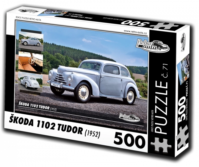 Puzzle Retro-Autos Škoda 1102 Tudor 500 Teile