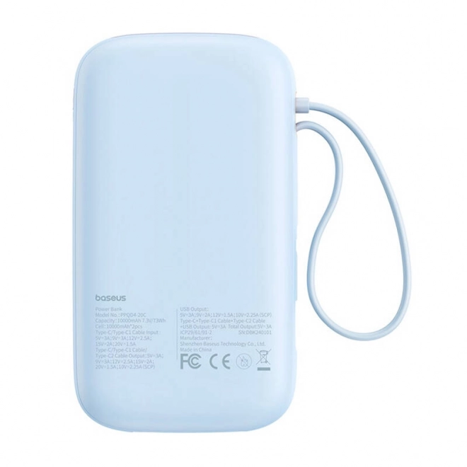 Baseus QPow2 Powerbank 20000mAh Blau