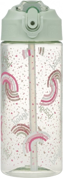 Trinkflasche aus Tritan mit Strohhalm Regenbogen 500 ml