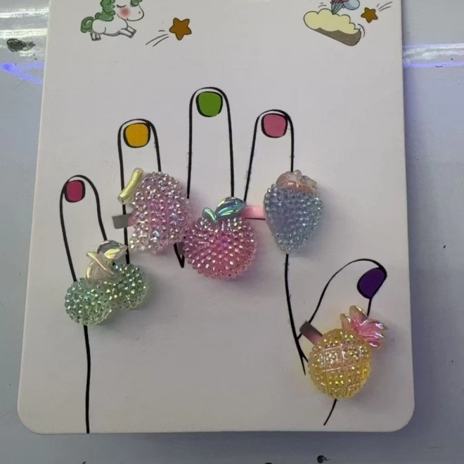 Set von Obst-Ringen, 5 Stk.
