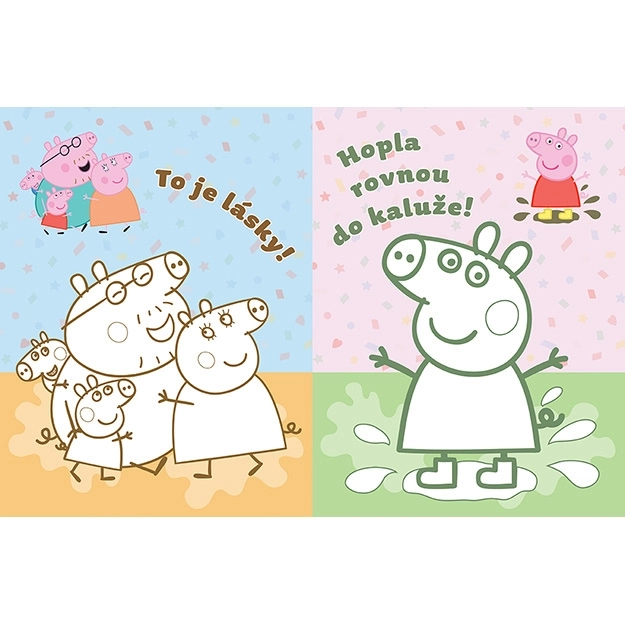 Malbuch mit Bügelbildern Peppa Wutz