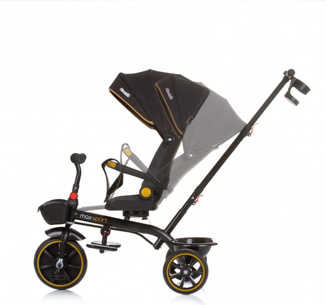 CHIPOLINO Dreirad mit Verdeck Max Sport 2in1 – Obsidian