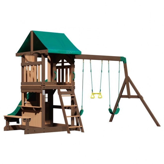 Holzspielplatz Lakewood mit Schaukel und Rutsche von Backyard Discovery