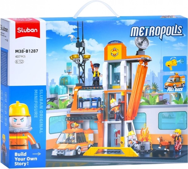 Sluban Metropolis Rettungsleitstelle Baukasten