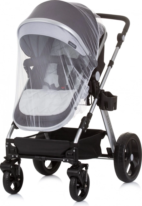 CHIPOLINO Kombinierter Kinderwagen HAVANA 2in1 Obsidian – Silber