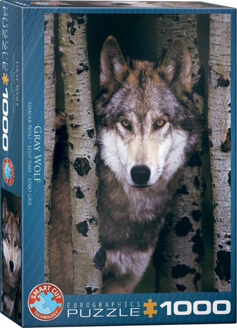 Puzzle Grauer Wolf von EUROGRAPHICS - 1000 Teile