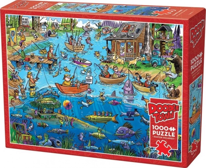 Cobble Hill Puzzle DoodleTown: Angeln