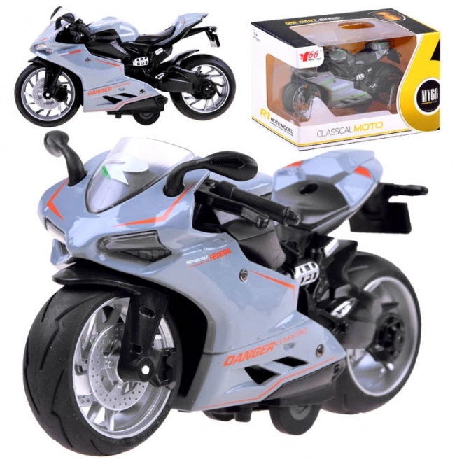 Diecast Motorrad mit Aufziehmechanismus – A