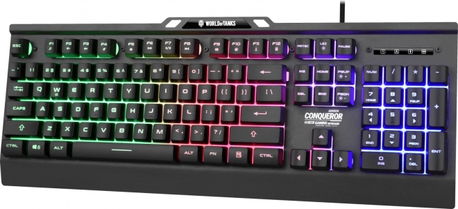 Metallische Gaming-Tastatur mit dynamischer Beleuchtung - Limitierte Ausgabe von World of Tanks