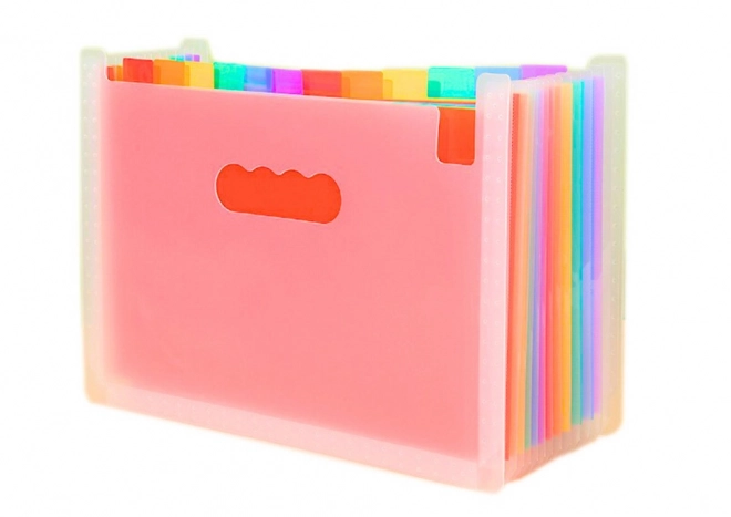 Organizer für Dokumente mit farbigen Laschen und A4-Taschen
