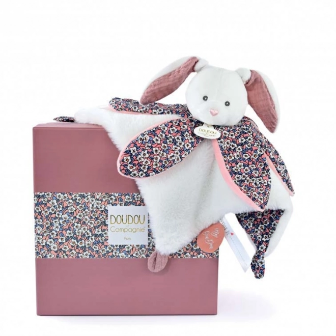 Doudou Geschenkset - Plüschhase Kuscheltuch