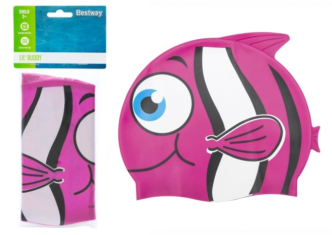 Kinder Badekappe Blau Fisch Bestway – Rosa