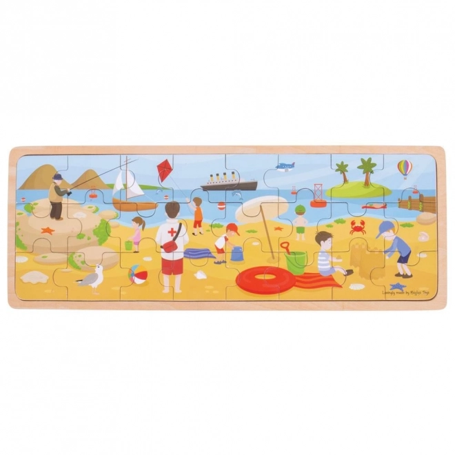 Bigjigs Toys Holzpuzzle Am Strand