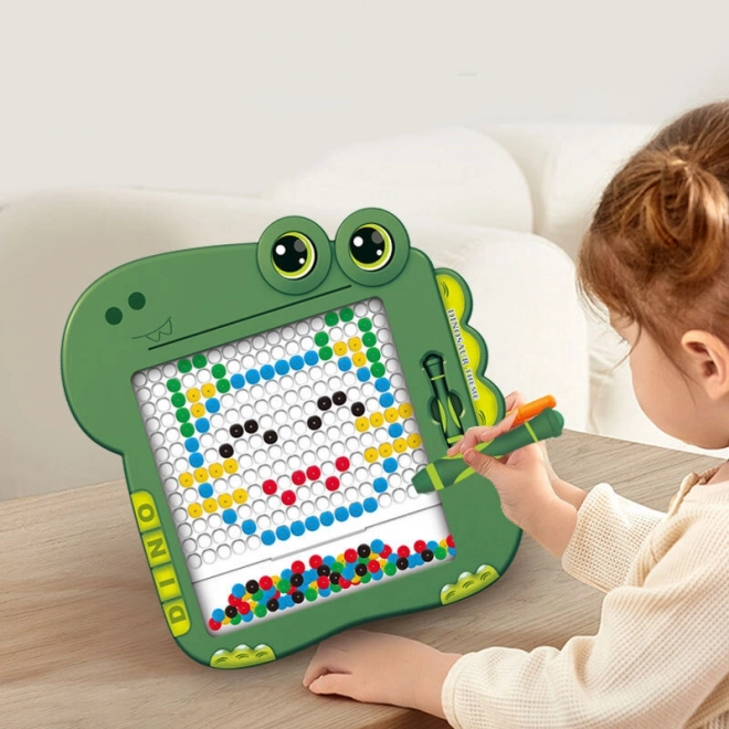 Magnetische Dinosaurier Maltisch für Kinder - Grün