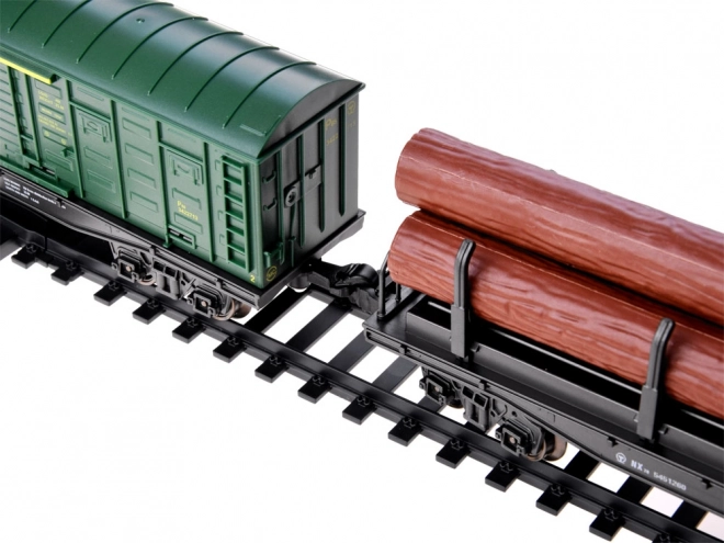 Elektrische Eisenbahn mit Dampf und Soundeffekten