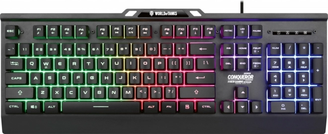 Metallische Gaming-Tastatur mit dynamischer Beleuchtung - Limitierte Ausgabe von World of Tanks