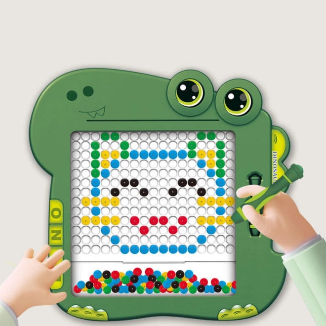Magnetische Dinosaurier Maltisch für Kinder - Grün