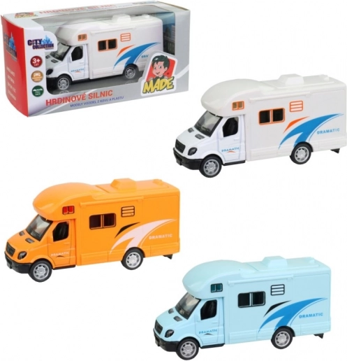 Metall-Wohnmobil mit Rückzug, 11 cm