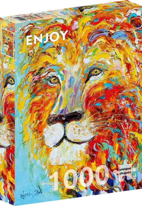Farbenfroher Löwe Puzzle 1000 Teile
