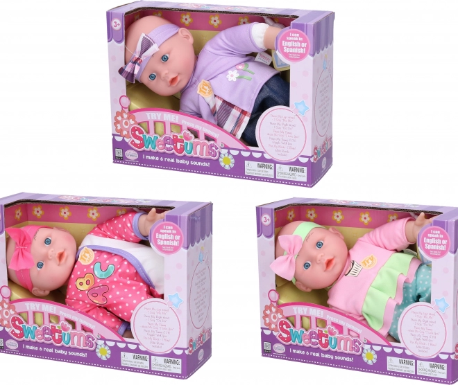 Weiches sprechendes Baby 28 cm