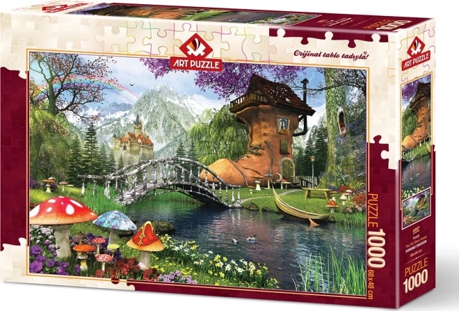 Märchenhaus Puzzle in einem alten Schuh 1000 Teile