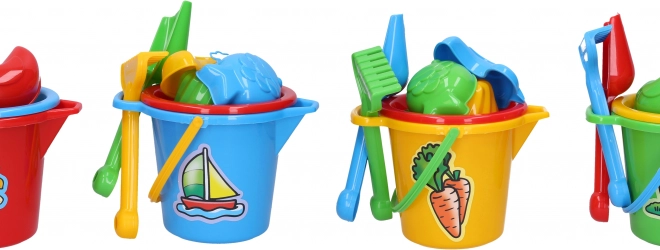Kleiner Sandset Eimer mit Ausguss