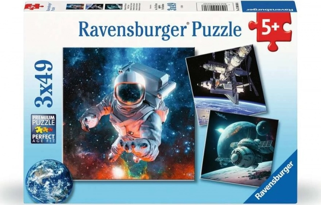 Ravensburger Weltraum Erkundung Puzzle 3x49 Teile