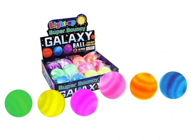 Galaxie Springball mit Licht 5,5 cm