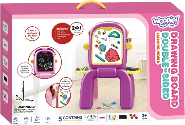 Doppelseitige Tafel 2in1 zum Malen
