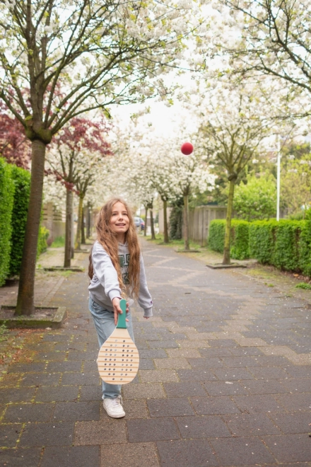 Holztennisschläger-Set