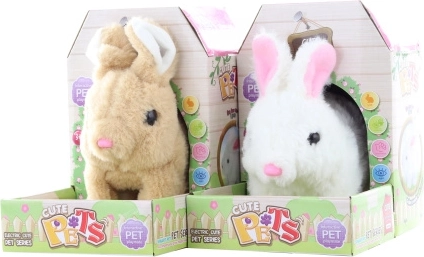 Plüsch-Hase mit Batterien