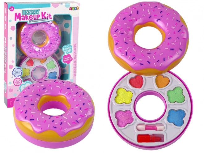 Augen-Make-up-Set in Donut-Form mit Lippenstift