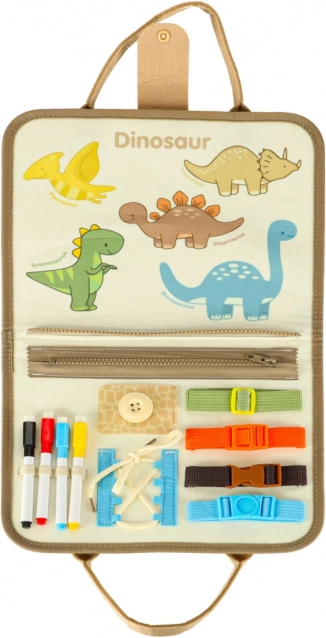 Montessori Sensorik-Koffer mit Dinosauriern