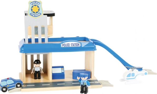 Kleine Fuß Holz Polizeistation mit Zubehör