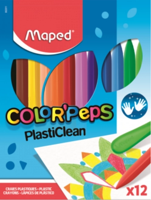 Trojkantige Buntstifte Color'Peps PlastiClean 12er Set