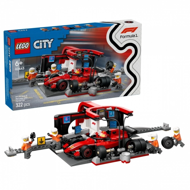 Lego City F1-Boxenstopp-Set mit Ferrari