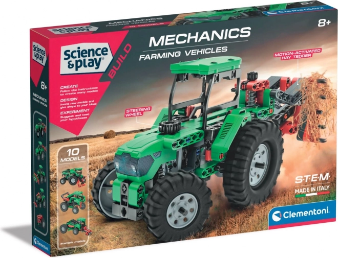 Clementoni Wissenschaft & Spiel Mechaniklabor Landwirtschaftstechnik 10-in-1