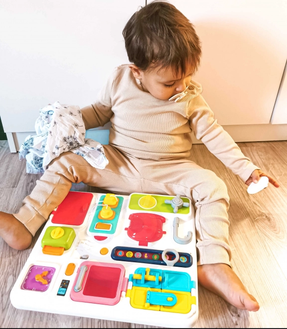 Kinder Lernspielzeug Küche mit Uhr und Licht- und Soundeffekten Montessori