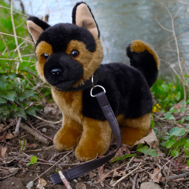 Plüsch Deutscher Schäferhund mit Leine Eco Friendly