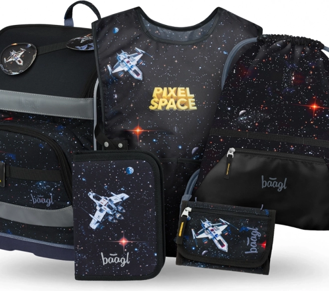 Schulset Zippy Plus Pixel Space von Baagl