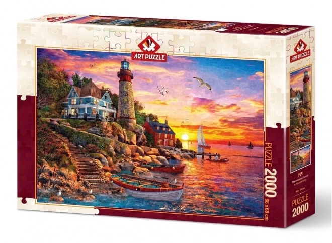 Wunderschöner Sonnenuntergang Puzzle 2000 Teile